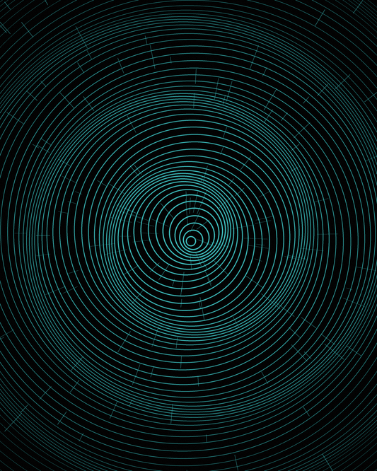 Teal Warp Jigsaw Puzzle